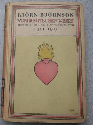 U 3515 : Vom deutschen Wesen. Impressionen eines Stammverwandten 1914-1917. Mit einem Geleitwort von Gerhart Hauptmann. (1917)