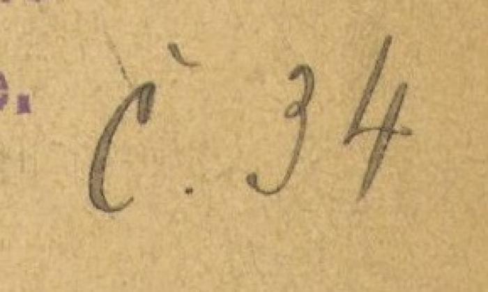 - (Konsulát Republiky Československé Le Havre), Von Hand: Inventar-/ Zugangsnummer; 'Č 34'. 