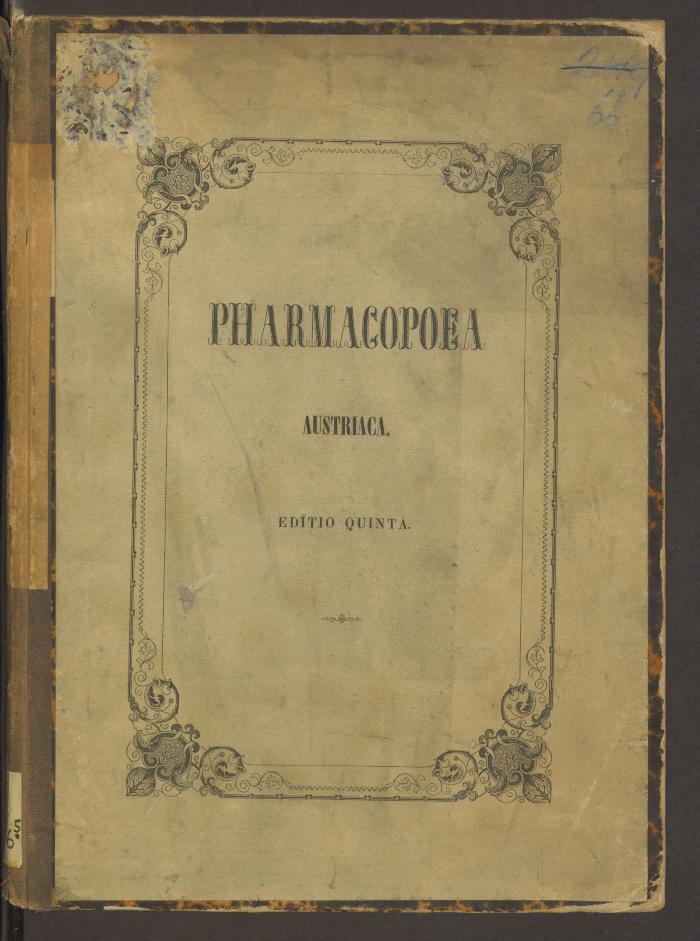 Io 40676'5':F8 : Pharmacopoea Austriaca. (1855)