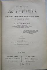 Sa 507 af: Dictionnaire anglais-francais (1889)