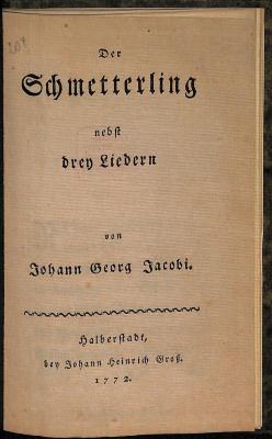 DLIT7715 : &lt;&gt; Schmetterling (1772)