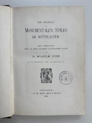 Rara : Die Anfänge des monumentalen Stiles im Mittelalter : eine Untersuchung über die erste Blütezeit französischer Plastik (1894)