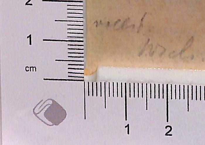 - (Weisstein, Gotthilf), Von Hand: Notiz; 'vollst. Wstn [?]'.  (Prototyp)