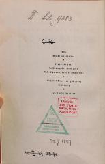 - (Städtische Volksbüchereien Düsseldorf), Stempel: ; 'Hauptstelle der Städt. Volksbüchereien Jägerhofstraße 1'.  (Prototyp)