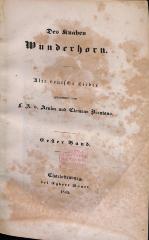 DLIT9188:13 : &lt;&gt; Knaben Wunderhorn (1845)