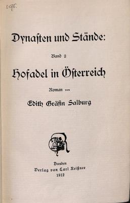 DLIT9177:2 : Hofadel in Österreich (1912)