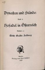 DLIT9177:2 : Hofadel in Österreich (1912)