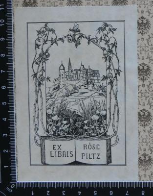- (Piltz, Rose), Etikett: Exlibris; 'Ex Libris
Rose Piltz'. 