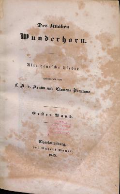 DLIT9188:13 : &lt;&gt; Knaben Wunderhorn (1845)