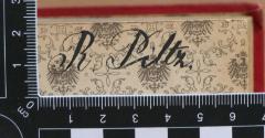 - (Piltz, Rose), Von Hand: Autogramm; 'R. Piltz.'. 