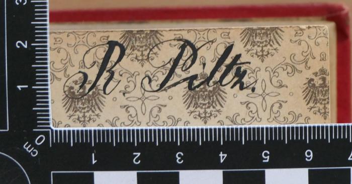 - (Piltz, Rose), Von Hand: Autogramm; 'R. Piltz.'. 