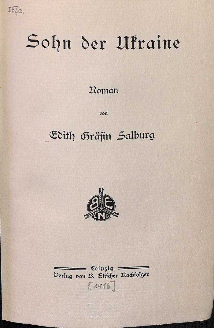 DLIT9179 : Sohn der Ukraine ([1916])
