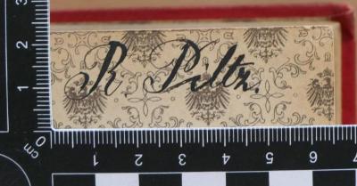 - (Piltz, Rose), Von Hand: Autogramm; 'R. Piltz.'. 