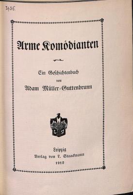 DLIT9175 : Arme Komödianten (1912)