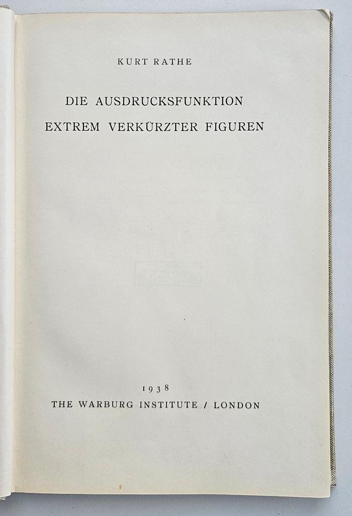 E-296-10-538 : Die Ausdrucksfunktion extrem verkürzter Figuren (1938)