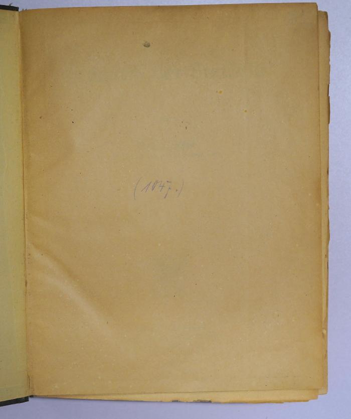 Ba 640 : Grundriß der Statistik (1921);-, Von Hand: Nummer; '(1047).'