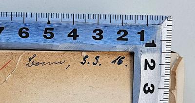 Gb 4 (ausgesondert) : Geschichte des Materialismus und Kritik seiner Bedeutung in der Gegenwart : Geschichte des Materialismus bis auf Kant. (1905);- (Bote, Hans Ludwig), Von Hand: Ortsangabe, Datum; 'Bonn, 9.9. 16.'. 