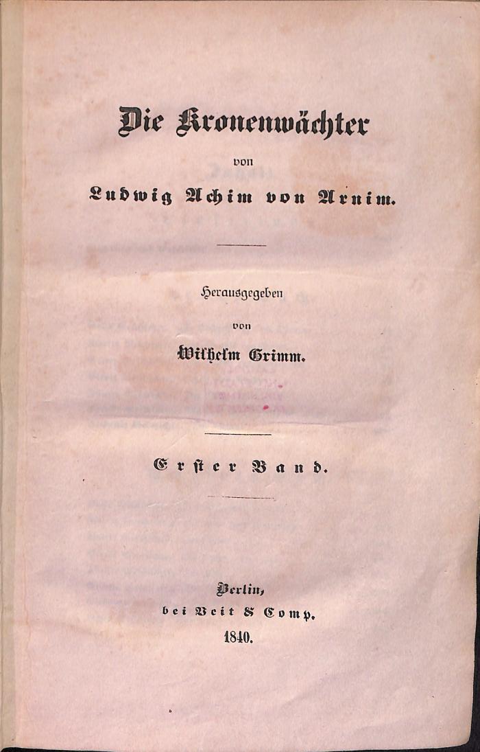 DLIT9188:3 : &lt;&gt; Kronenwächter (1840)
