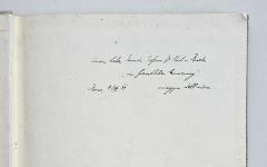- (Roretz, Karl von), Von Hand: Widmung; 'Seinem lieben Freunde Professor Dr. Karl v. Roretz "zur freundlichen Erinnerung"
Roma, 4./ VII .39 omaggio dell'autore'. 