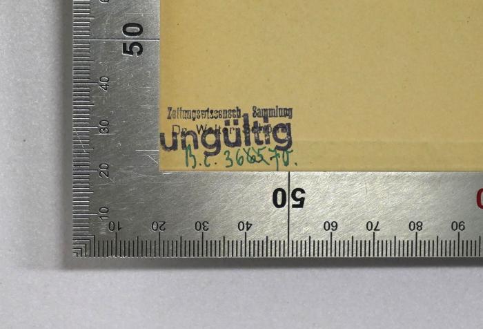Ba 640 : Grundriß der Statistik (1921);-, Stempel: Name, Signatur; 'Zeitungswissensch. Sammlung Dr. Walter Schörg
B.c. 36[65 ]70.'