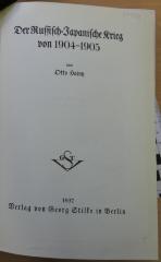 24 559 : Der russisch-japanische Krieg von 1904-1905 (1937)