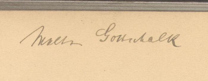 - (Walter Gottschalk), Von Hand: Name; 'Walter Gottschalk'. 