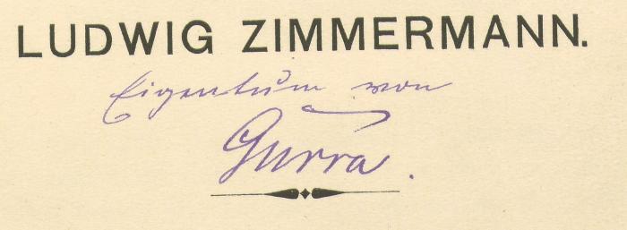 - (Gurra), Von Hand: Name; 'Eigentum von Gurra'. 