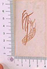 - (Forit, Helena), Etikett: Exlibris; 'HF'.  (Prototyp)