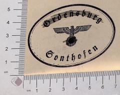 - (Ordensburg Sonthofen NS Schulungszentrum), Stempel: ; 'Ordensburg Sonthofen'.  (Prototyp)