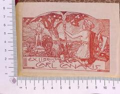 - (Canaris, Carl), Etikett: Exlibris; 'Carl Canaris'.  (Prototyp)
