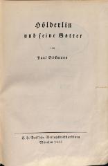 DLIT9356 : Hölderlin und seine Götter (1935)