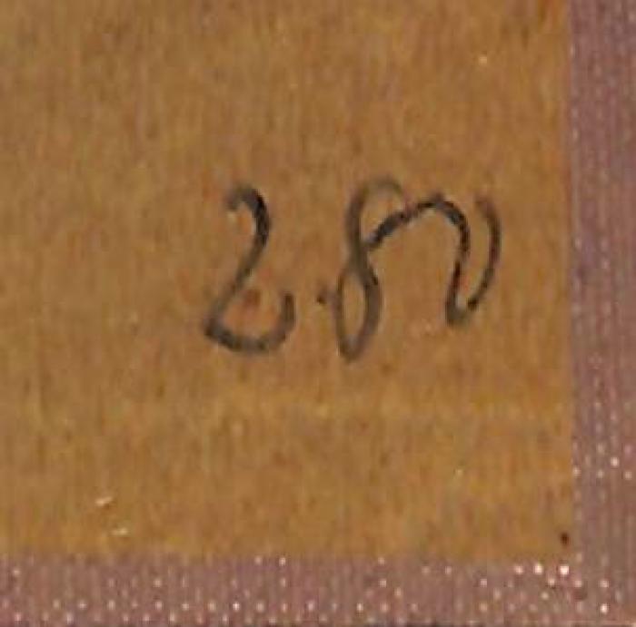 - (unbekannt), Von Hand: Nummer; '280'. 