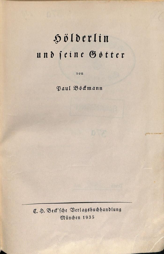 DLIT9356 : Hölderlin und seine Götter (1935)