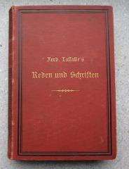 8/702 : Ferdinand Lassalle's Reden und Schriften. Neue Gesammt-Ausgabe, Bd. 1. (1892)