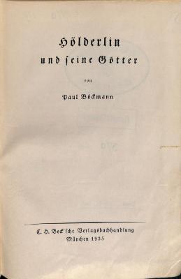 DLIT9356 : Hölderlin und seine Götter (1935)