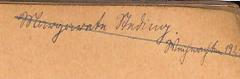 - (Steding, Margarete), Von Hand: Name, Datum; 'Margarete Steding. / Weihnachten 1921.'. 