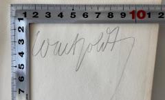 - (Waetzold, Wilhelm), Von Hand: Name; 'Waetzold'. 