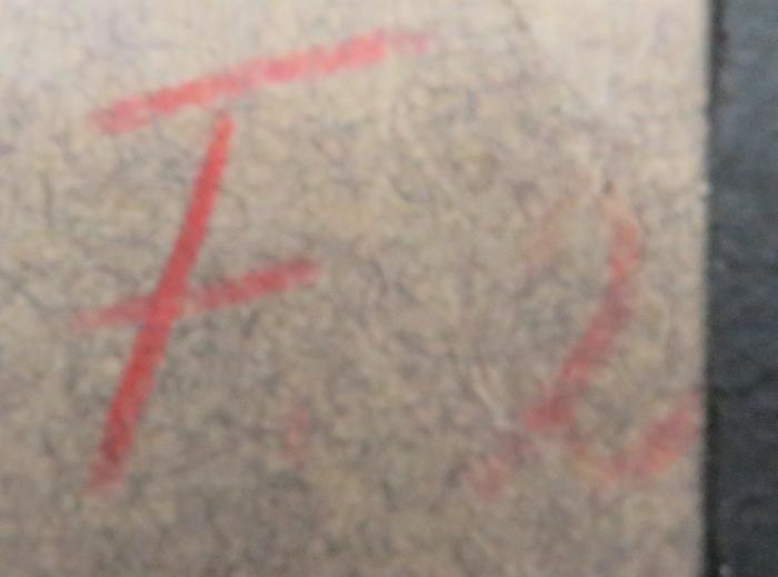 - (unbekannt), Von Hand: Signatur; 'F. 2'. 