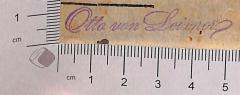 - (Leixner von Grünberg, Otto), Stempel: Autogramm; 'Otto von Leixner'.  (Prototyp)