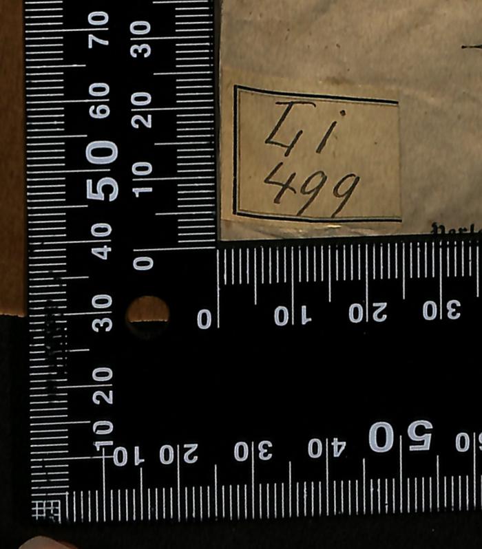 -, Etikett: Signatur; 'Li 499'