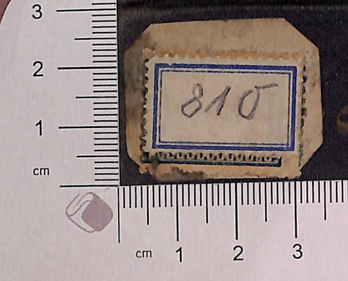 -, Etikett: ; '810' (Prototyp)