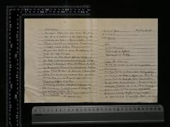 - (Baruch Ophir;Falk Wiesemann), Von Hand: Besitzwechsel: Schenkung; 'Baruch Z. Ophir
20 Lincoln St.
94148 Jerusalem
Jerusalem, 27.11.89
Herrn
Dr. Falk Wiesemann
The University of Sheffield
Department of History
Lieber Herr Wiesemann,'. 