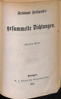 DLIT9932:5/6 : Ferdinand Freiligrath's gesammelte Dichtungen (1870)