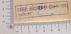 - (Camp 165), Stempel: ; 'Offz. Bücherei Camp 165 Buch No.'.  (Prototyp)