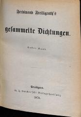 DLIT9932:1/2 : Ferdinand Freiligrath's gesammelte Dichtungen (1870)