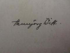 - (Witt, Hansjörg), Von Hand: Name, Autogramm; 'Hansjörg Witt'. 