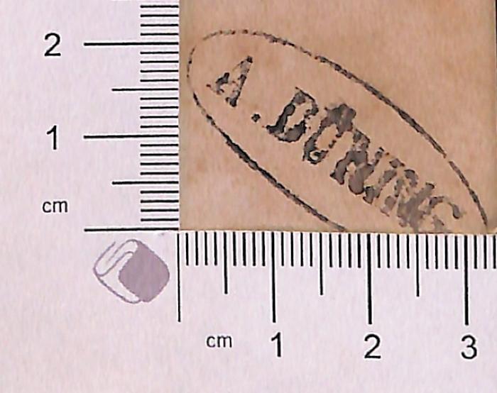 - (Düning, A. ), Stempel: ; 'A. Düning'.  (Prototyp)