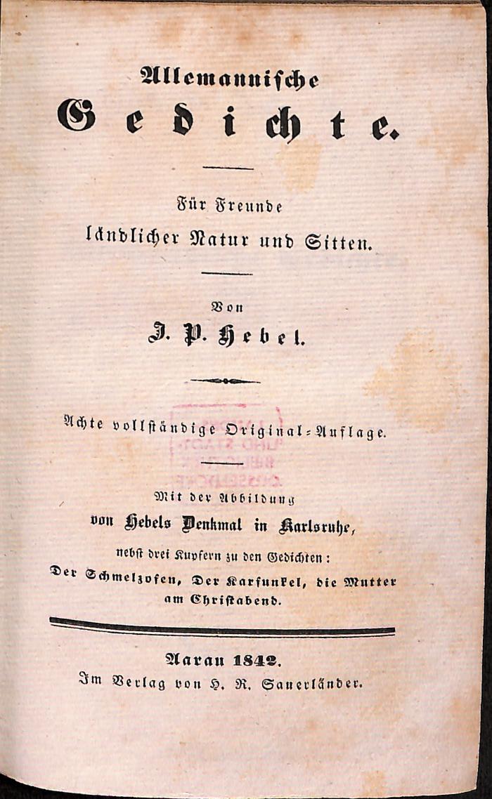 DLIT10064 : Allemannische Gedichte (1842)