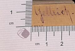 - (Gellrich, A.W.), Von Hand: Autogramm; 'Gellrich.'.  (Prototyp)