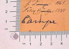- (Lange, H. ), Von Hand: Autogramm; 'H. Lange - Lange'.  (Prototyp)